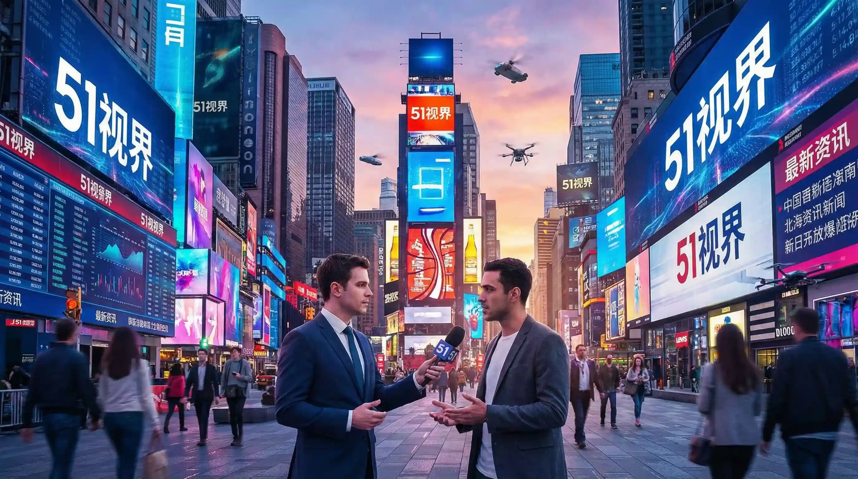 城市街头采访现场 - 51视频 民生报道